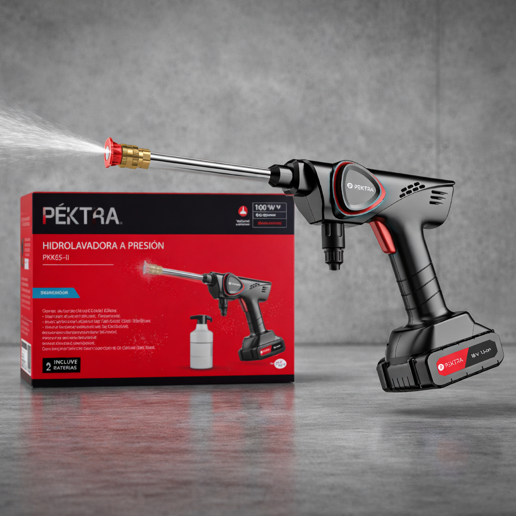 Pistola Hidrolavadora Inalámbrica Pektra PKX65-L